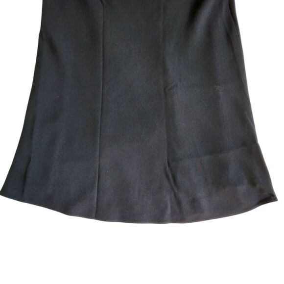 Michele Black with Purple and White Trim A-Line Skirt Sz 8 - Picture 6 of 11